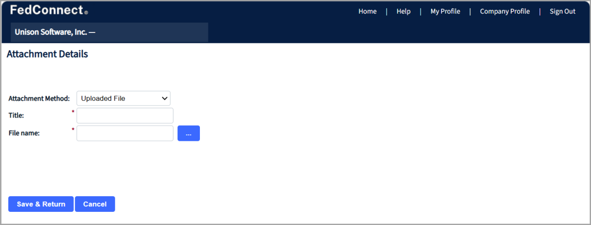 Attachment Details Page for Responses
